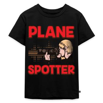 Planespotter Avion Planespotting Aéroport - T-shirt Premium bio Enfant - noir - Devant - Mikhail (115cm)