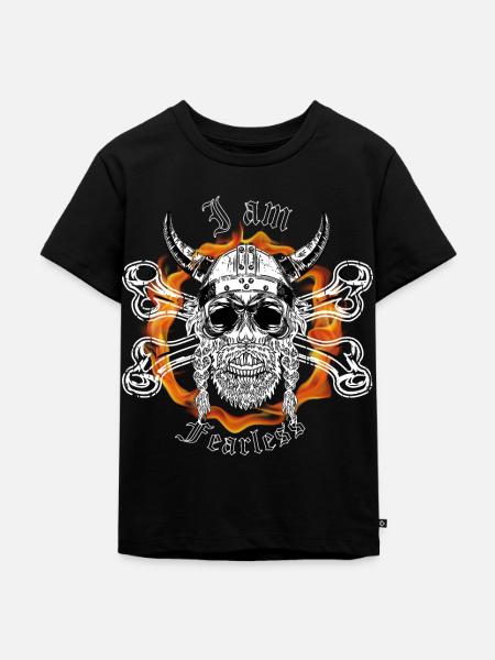 I am Fearless - Kinder Premium Bio T-Shirt - Schwarz