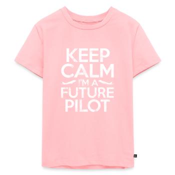 Pilot - Kids Premium Organic T-Shirt - rose - Front - AI Model Kid Female (0cm)