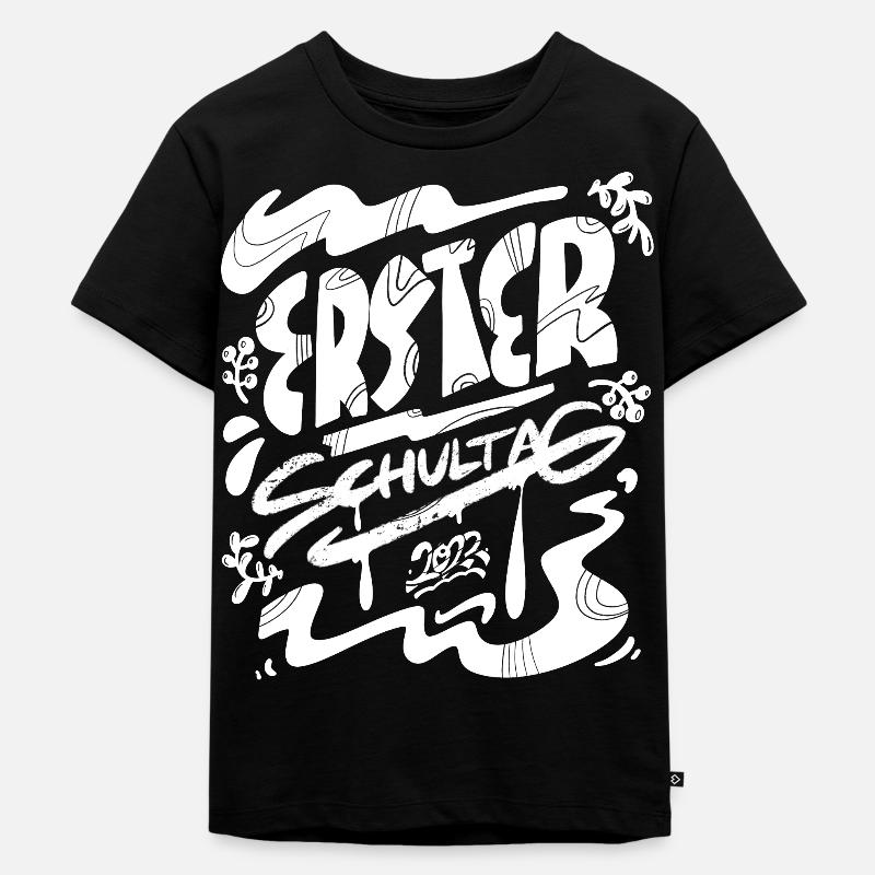 Einschulung 2022 - Kinder Premium Bio T-Shirt - Schwarz