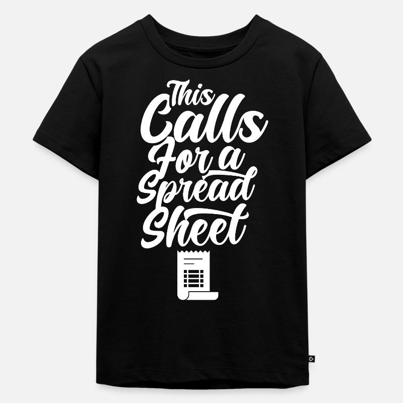 Cela nécessite un comptable de table de table de feuille de calcul - T-shirt Premium bio Enfant - noir