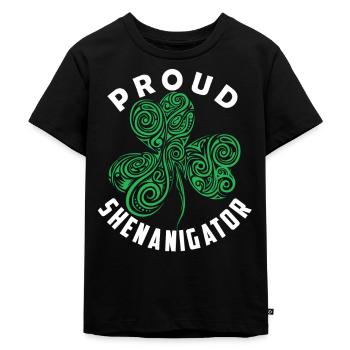 Stolzer Shenanigator Irland Gälisch Ire Irisch - Kinder Premium Bio T-Shirt - Schwarz - Vorne - Mikhail (115cm)