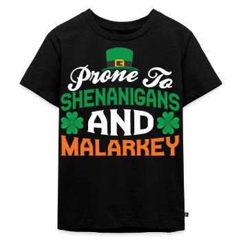 Anfällig Für Blödsinn Und Unfug Irland Gälisch Ire - Kinder Premium Bio T-Shirt - Schwarz - Vorne - Mikhail (115cm)