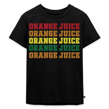 Orange juice - Kids Premium Organic T-Shirt - black - Front - Mikhail (115cm)
