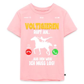Mädchen Voltigieren Volti - Kinder Premium Bio T-Shirt - Rosa - Vorne - AI Model Kid Female (0cm)