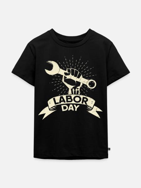 Labor Day - Kinder Premium Bio T-Shirt - Schwarz