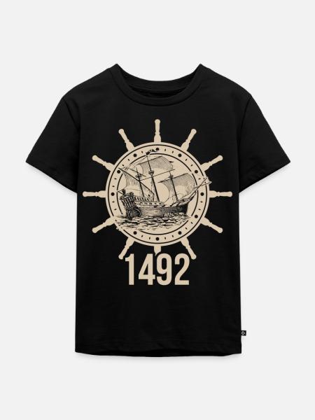 Columbus Day - Kinder Premium Bio T-Shirt - Schwarz