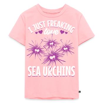 Ich flippe einfach aus wie Seeigel - Kinder Premium Bio T-Shirt - Rosa - Vorne - AI Model Kid Female (0cm)