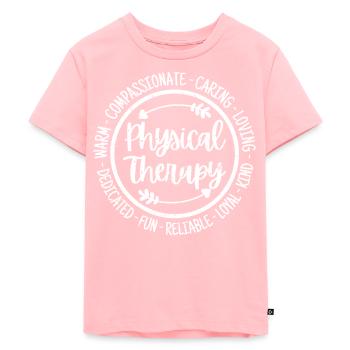 Physical Therapy Physiotherapist PT Therapist - Kids Premium Organic T-Shirt - rose - Front - AI Model Kid Female (0cm)
