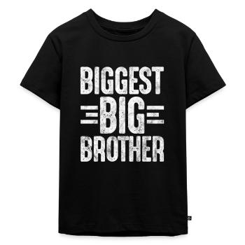 Big Brother - Kids Premium Organic T-Shirt - black - Front - Mikhail (115cm)