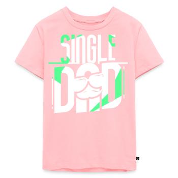 Père monoparental Parent seul Papa Papi - T-shirt Premium bio Enfant - rose - Devant - AI Model Kid Female (0cm)