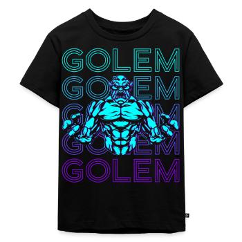 Golem Jüdische Mythologie Jiddisch Retro - Kinder Premium Bio T-Shirt - Schwarz - Vorne - Mikhail (115cm)