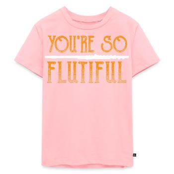 Tu es un musicien de flûte si flutiful - T-shirt Premium bio Enfant - rose - Devant - AI Model Kid Female (0cm)