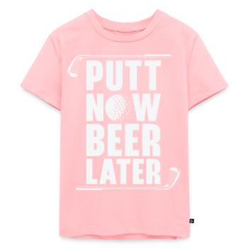Golf Golfeur Balle de golf Golfeurs Clubs de golf - T-shirt Premium bio Enfant - rose - Devant - AI Model Kid Female (0cm)