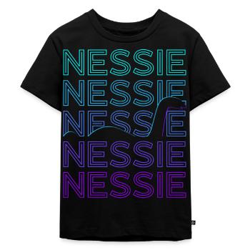 Loch Ness Monster Nessie Cryptozoology - Kids Premium Organic T-Shirt - black - Front - Mikhail (115cm)