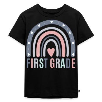 First grade teachers back to school - Kids Premium Organic T-Shirt - black - Front - Mikhail (115cm)