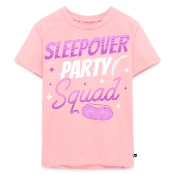 Overnight Party Troupe Sweet Overnight Stay Team - Kids Premium Organic T-Shirt - rose - Front - AI Model Kid Female (0cm)