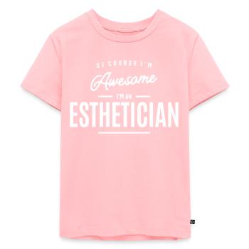Esthéticienne Profession Emploi Travailleur d’anniversaire - T-shirt Premium bio Enfant - rose - Devant - AI Model Kid Female (0cm)