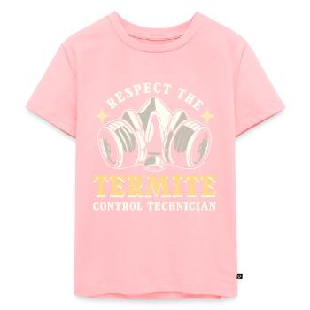 Respecter le ravageur technicien en lutte contre les termites - T-shirt Premium bio Enfant - rose - Devant - AI Model Kid Female (0cm)