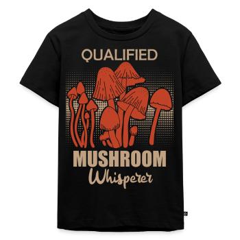 Qualifizierter Pilzsammler Pile Sammeln - Kinder Premium Bio T-Shirt - Schwarz - Vorne - Mikhail (115cm)
