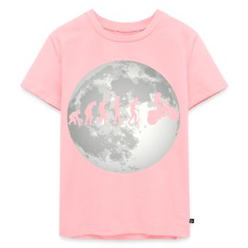 Evolution Quad Shirt Gift Moon - Kids Premium Organic T-Shirt - rose - Front - AI Model Kid Female (0cm)