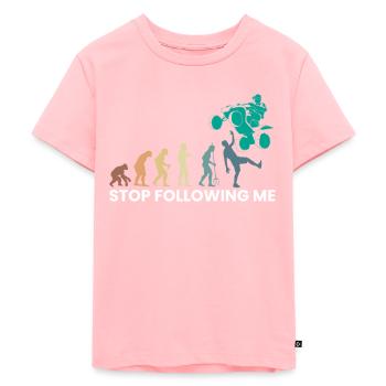 Stop Following Me Evolution Quad Driver Shirt - Kids Premium Organic T-Shirt - rose - Front - AI Model Kid Female (0cm)