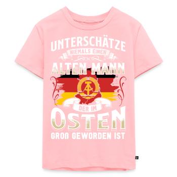 Ossi Geschenk Ostdeutschland NVA Germania Osten - Kinder Premium Bio T-Shirt - Rosa - Vorne - AI Model Kid Female (0cm)