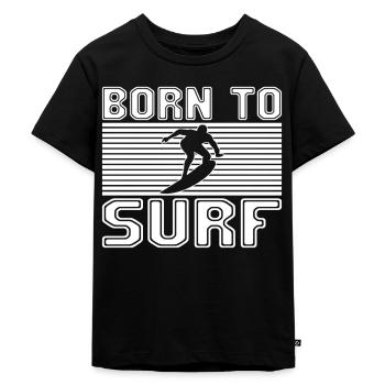 Surf - T-shirt Premium bio Enfant - noir - Devant - Mikhail (115cm)