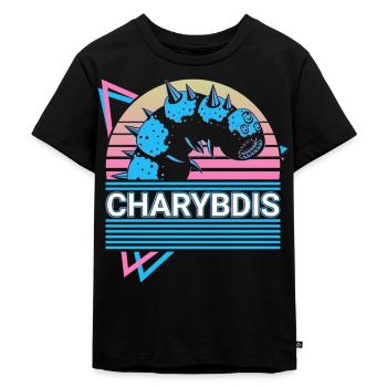 Charybde Mythologie grecque Ancien monstre marin - T-shirt Premium bio Enfant - noir - Devant - Mikhail (115cm)