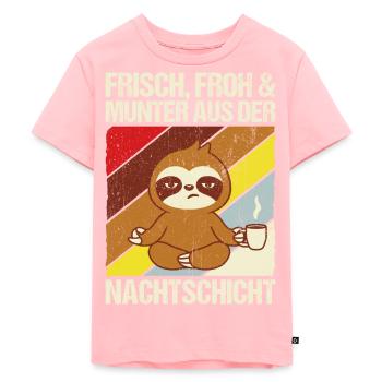 Pfleger Nachtschicht Krankenpfleger Altenpfleger P - Kinder Premium Bio T-Shirt - Rosa - Vorne - AI Model Kid Female (0cm)