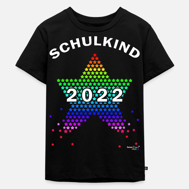 Schulkind 2022 - Kinder Premium Bio T-Shirt - Schwarz