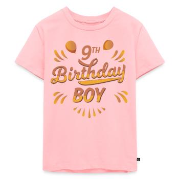 Birthday boy 9th - Kids Premium Organic T-Shirt - rose - Front - AI Model Kid Female (0cm)