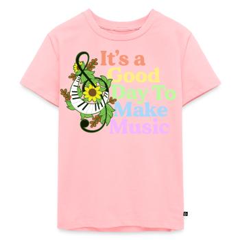 C’est une bonne journée pour faire un bracelet cadeau de professeur de musique - T-shirt Premium bio Enfant - rose - Devant - AI Model Kid Female (0cm)