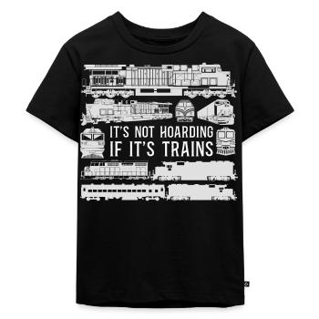 Conducteur de train diesel de marchandises - T-shirt Premium bio Enfant - noir - Devant - Mikhail (115cm)