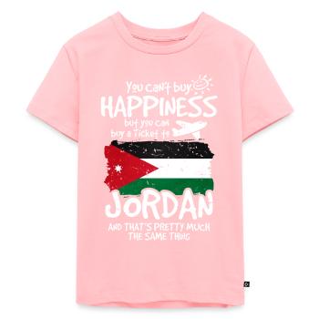 Jordanie - T-shirt Premium bio Enfant - rose - Devant - AI Model Kid Female (0cm)