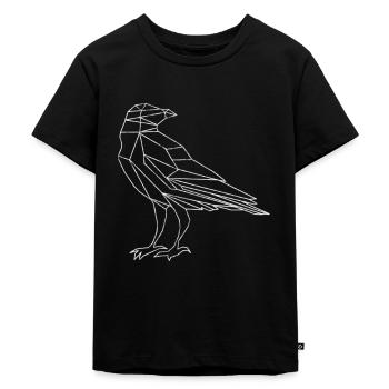 Rabe - Kinder Premium Bio T-Shirt - Schwarz - Vorne - Mikhail (115cm)