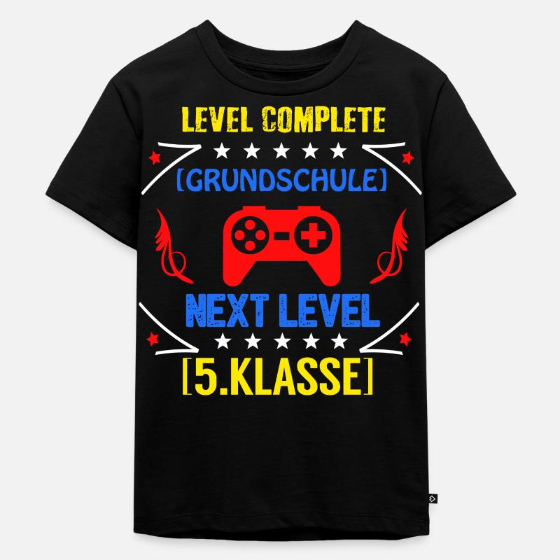 Einschulung Schulanfang Kindergarten Schulstart - Kinder Premium Bio T-Shirt - Schwarz