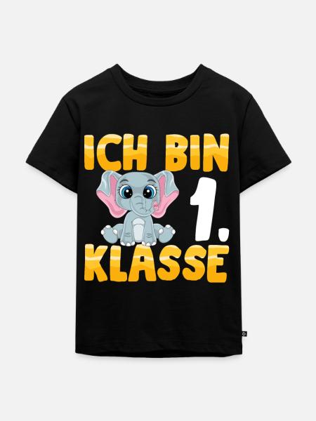 Ich bin 1. Klasse - Kinder Premium Bio T-Shirt - Schwarz