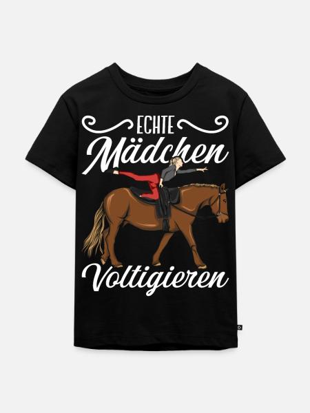 Voltigieren - Kinder Premium Bio T-Shirt - Schwarz
