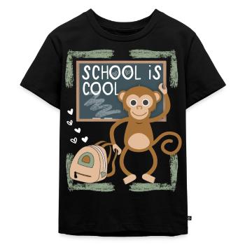 École, inscriptions scolaires, élèves de première année, dicton drôle - T-shirt Premium bio Enfant - noir - Devant - Mikhail (115cm)