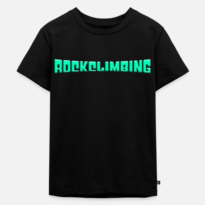 Bergsteigen - Kinder Premium Bio T-Shirt - Schwarz