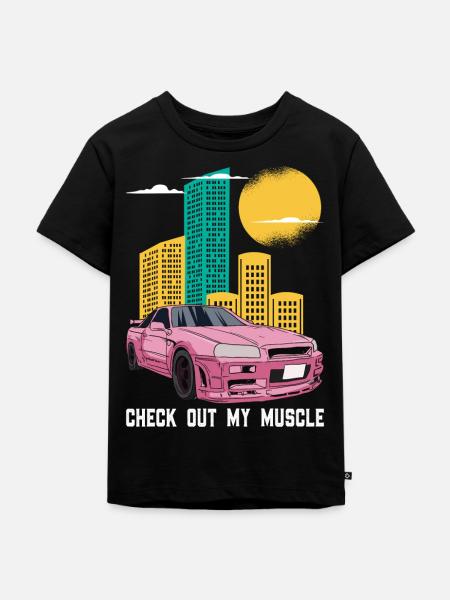 Sportwagen Auto Automobil - Kinder Premium Bio T-Shirt - Schwarz