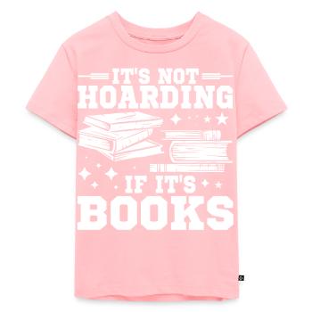 It does not hoard if there are books book lover worm - Kids Premium Organic T-Shirt - rose - Front - AI Model Kid Female (0cm)