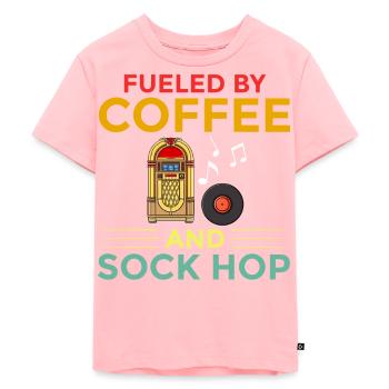 Sock Hop Sox 50s Music Party Dance 1950s Dancer - Kids Premium Organic T-Shirt - rose - Front - AI Model Kid Female (0cm)