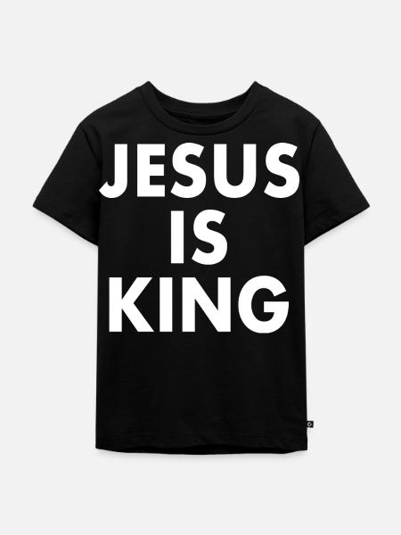 Jesus is king - Kinder Premium Bio T-Shirt - Schwarz