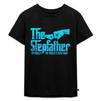Stiefvater - Kinder Premium Bio T-Shirt - Schwarz - Vorne - Mikhail (115cm)