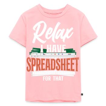 Comptable Comptable Comptable Comptabilité - T-shirt Premium bio Enfant - rose - Devant - AI Model Kid Female (0cm)