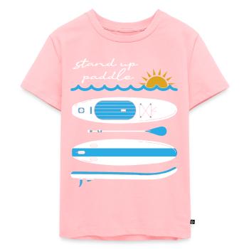 Stand Up Paddling - Kids Premium Organic T-Shirt - rose - Front - AI Model Kid Female (0cm)