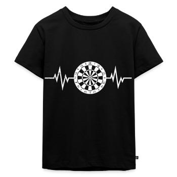 Heartbeat Darts Darts Disc Darts - Kids Premium Organic T-Shirt - black - Front - Mikhail (115cm)