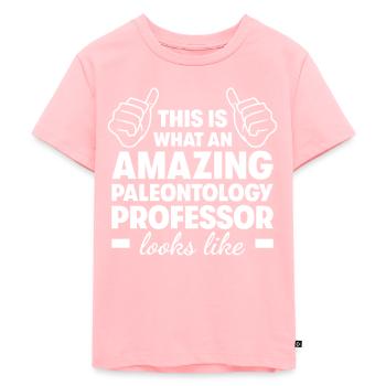 Professeur de paléontologie incroyable - T-shirt Premium bio Enfant - rose - Devant - AI Model Kid Female (0cm)